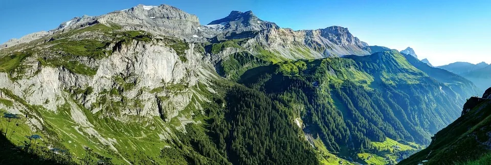 Paysage de montagnes en Suisse